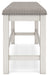 Robbinsdale - Dbl Counter Height Upholstered Dining Bench - Antique White