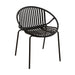 7 Piece Outdoor Modern Dining Set With Stackable Chairs