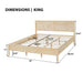 Classic Platform Bed Frame With Panel Headboard