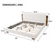 Modern Upholstered Platform Bed Frame With Built-In Reading Lights