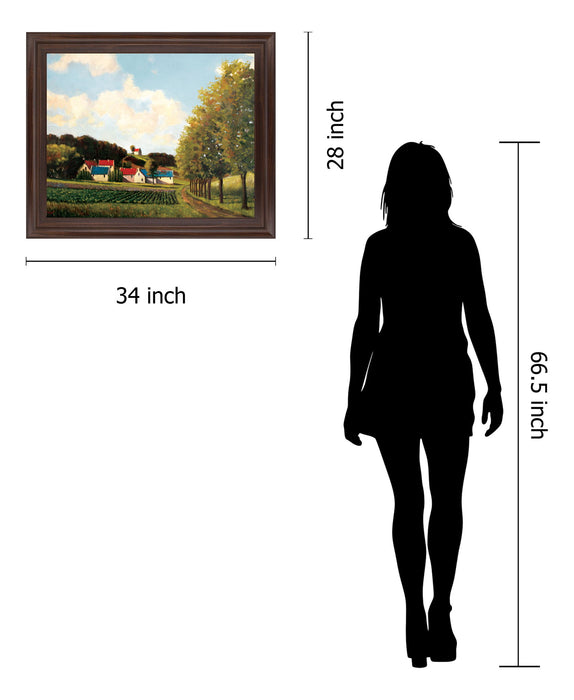 Pastoral Homestead - 28" x 34" Framed Wall Art