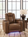Gruaro - Power Recliner With Adjustable Headrest - Amber