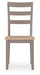 Harperfeld - Dining Room Side Chair (Set of 2) - Natural / Gray