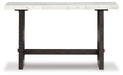 Burkhaus - White / Dark Brown - Sofa Table Sacramento Furniture Store Furniture store in Sacramento