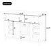 Bathroom Vanity Cabinet Only, 6 Soft Close Drawers & Double Doors - White