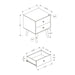 Accent Table & Storage Drawers - Black