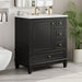 Freestanding Bathroom Vanity With Sink, Soft Close Door, 3 Drawers