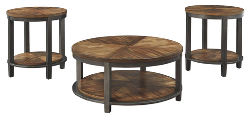 Roybeck - Light Brown / Bronze - Occasional Table Set (Set of 3) Sacramento Furniture Store Furniture store in Sacramento