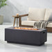 Contemporary Outdoor 40, 000 Btu Propane Fire Pit - Dark Gray