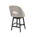 Adrian - 26" Counter Height Swivel Barstool - Morning Fog / Gray