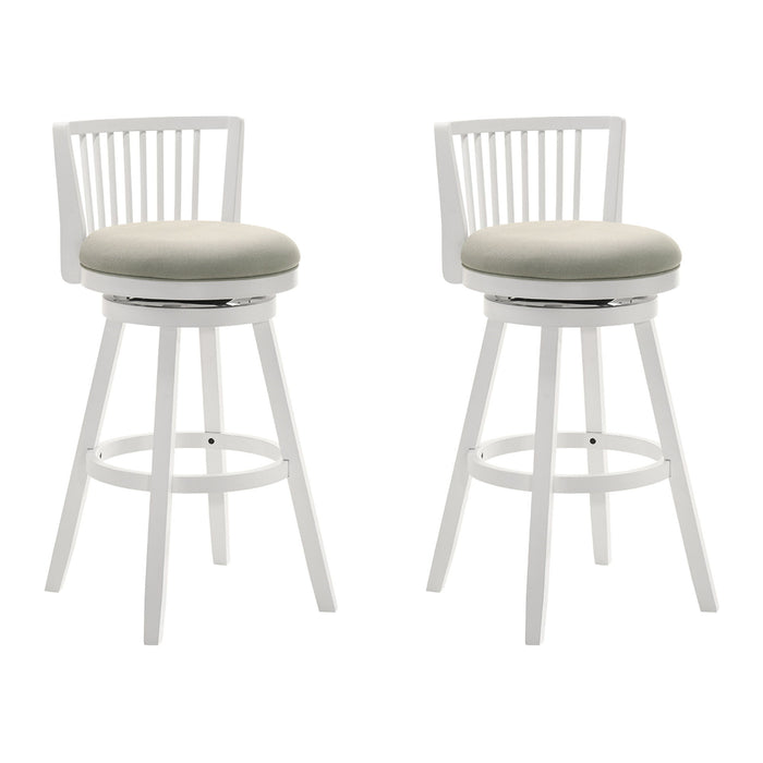 Harper - 26" Amber Glow Counter Height Rubberwood Swivel Barstool