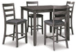 Bridson - Square Counter TBL Set (Set of 5) - Gray