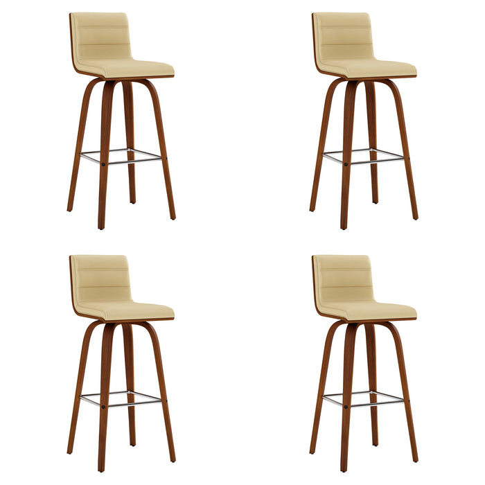 Vienna - 30" Swivel Bar Stool - Walnut Wood
