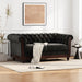 Chesterfield Loveseat Sofa, 2 Person Rolled Arm Upholstered Couch