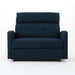 Alma - Contemporary Upholstered Loveseat Recliner - Navy Blue