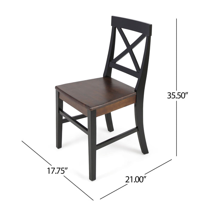 Plethora - Dining Chair With X Shaped Back (Set of 2)