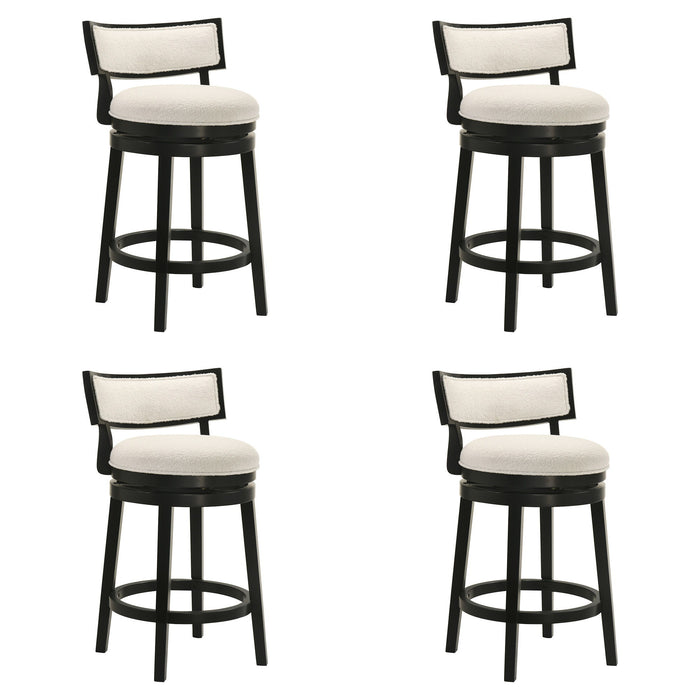 Noely - Modern Farmhouse Swivel Wood Counter Height Kitchen Bar Stool