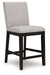 Neymorton - 5 Pc. - Rectangular Dining Room Counter Table, 4 Barstools - Dark Grayish Brown