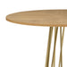 Santorini - Mid-Century Round Wood 48" Pedestal Base Dining Table Seats Up To 4 - Light Cashew / Natural