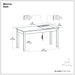 Monroe - Desk - Distressed Charcoal Brown