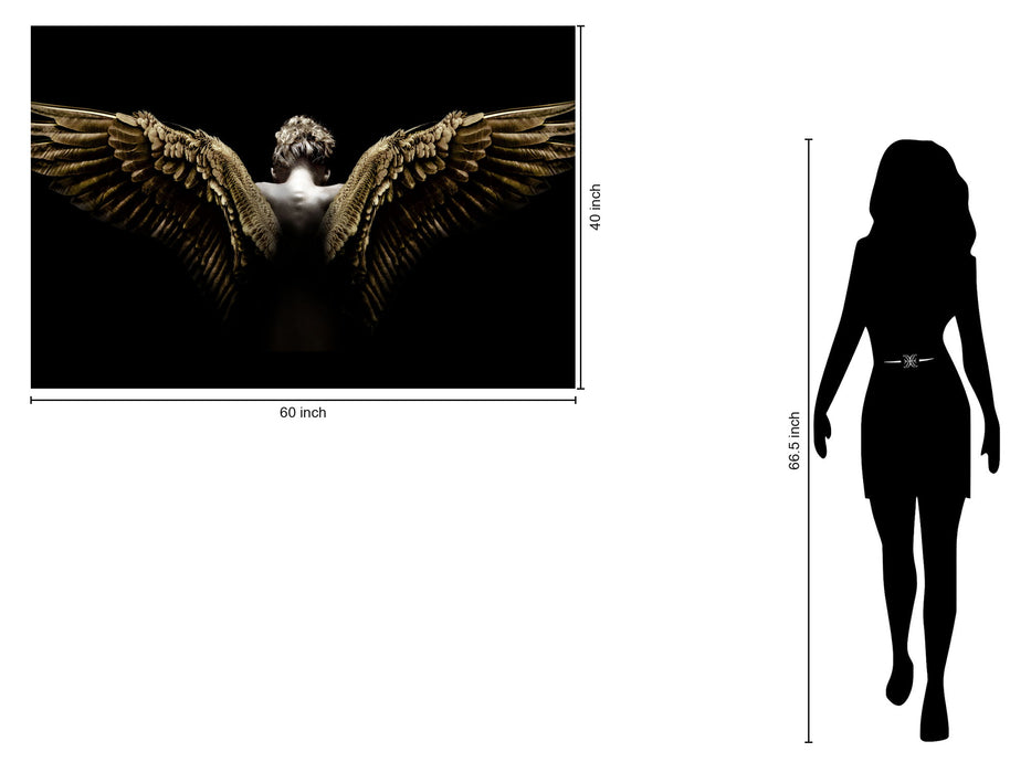 Temp Glass With Foil - Wing Spread - Black