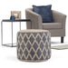 Edgeley - Handcrafted Round Pouf