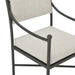 Leni - Outdoor Armchair With Cushions And Powder Coated Aluminum Frame - Moonveil / Warm Gray