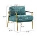 Modern Accent Chair With Cushions, Cozy Seating