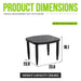 Outdoor Elegance Table, Rounded Corners