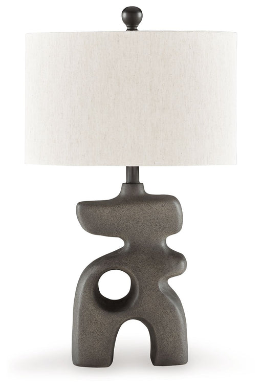 Danacy - Distressed Black - Paper Table Lamp Sacramento Furniture Store Furniture store in Sacramento