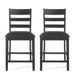 Farmhouse Upholstered Wood Counter Stools