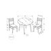 3 Pieces Dining Table Set, Small, Drop Leaf, Contemporary & Modern