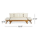 Outdoor Acacia Wood Expandable Daybed With Cushions