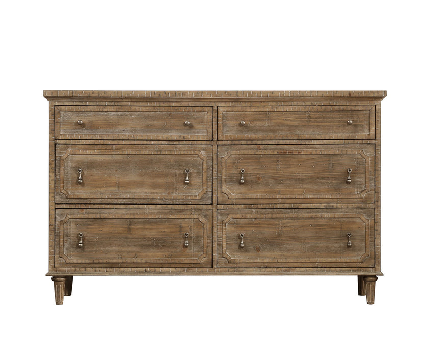 6 Drawer Dresser - Taupe