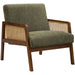 Accent Chair, Upholstered Seating For Living Room Or Bedroom - Green