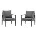 Modern Lounge Chair With Rope Accents And Cushions