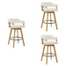 Callah - Contemporary Natural Wood Bar Height Kitchen Bar Stool