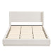Noir - Upholstered Platform Bed With Wingback Headboard
