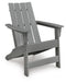 Cove Beach - Adirondack Chair - Gray