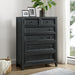 6 Drawer Chest With Knobs And Smooth Slides