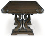 Maylee - 11 Pc. - Dining Extension Table, 4 Side Chairs, 2 Arm Chairs, Storage Bench, Buffet And Hutch - Dark Brown