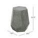 Modern Hammered Iron Geometric End Table