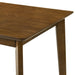 Gina - Modern Wood 47" Flared Base Dining Table, Seats 4 - Walnut
