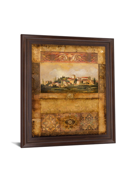 Tuscan Village Mosaic - 28" x 34" Framed Wall Art
