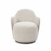 Cocoa - Swivel Barrel Chair With 360° Rotation - Ivory