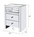 Dominic - Accent Table With LED - Mirrored