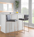 Fuji - Contemporary And Modern Elegance High Back Barstool