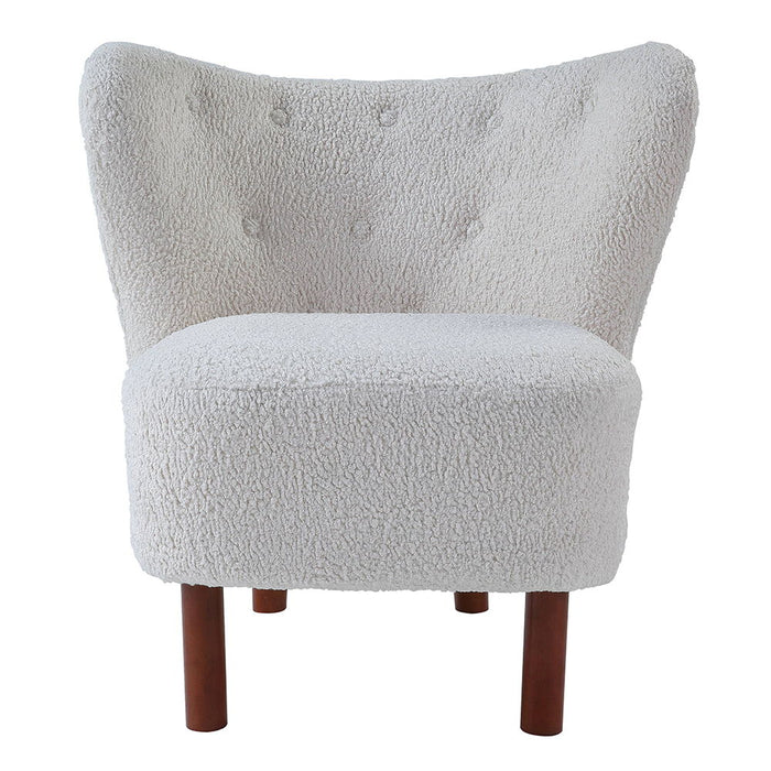 Zusud - Accent Chair - White Teddy Sherpa