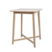Darling - 34" Square Outdoor Pub Table - Superstone & Eucalyptus
