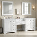 Double Sink Bathroom Vanity With Countertop, 2 Ceramic Sinks, 6 Drawers, Soft Close Design